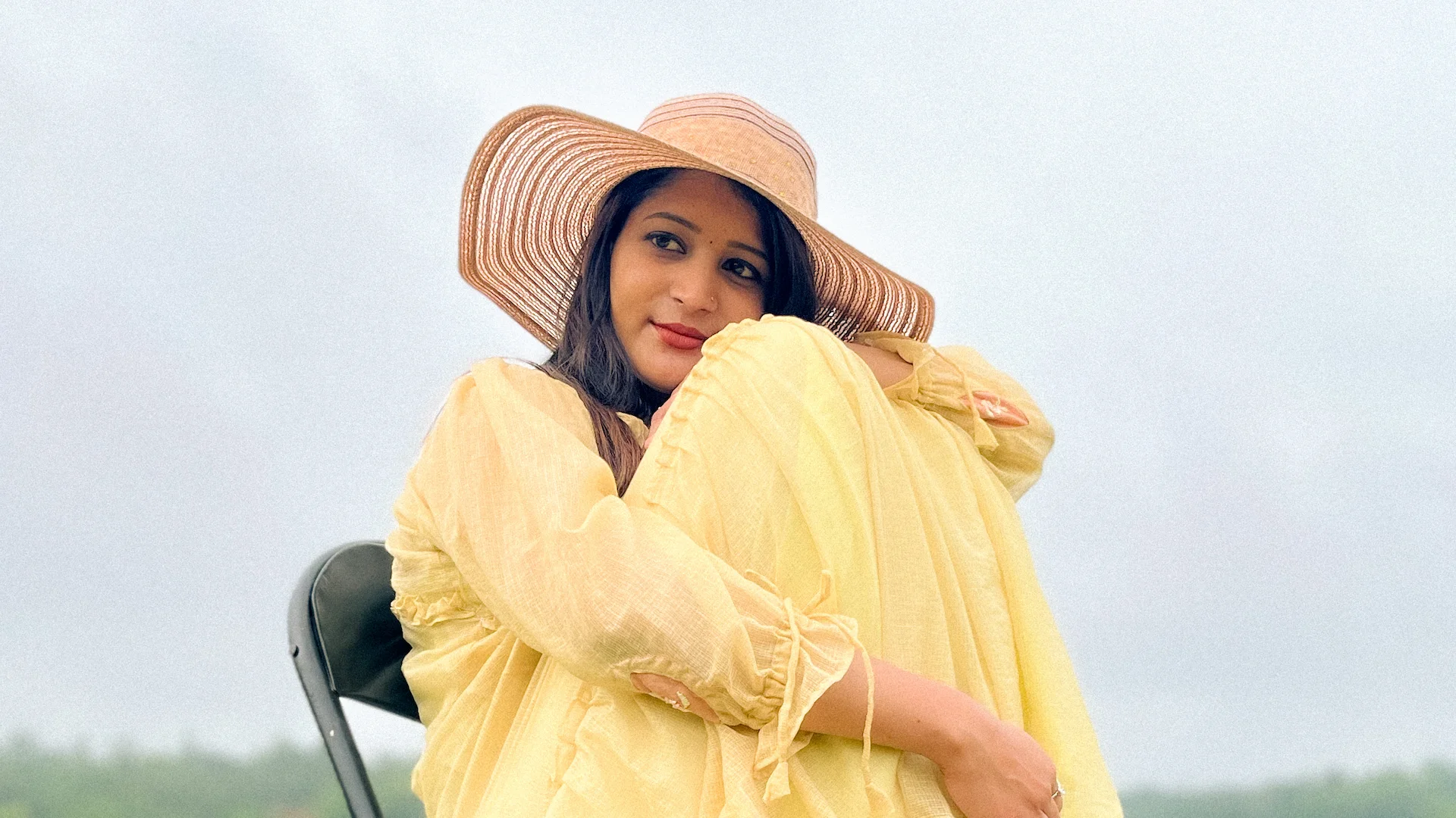 yellow kota midi dress