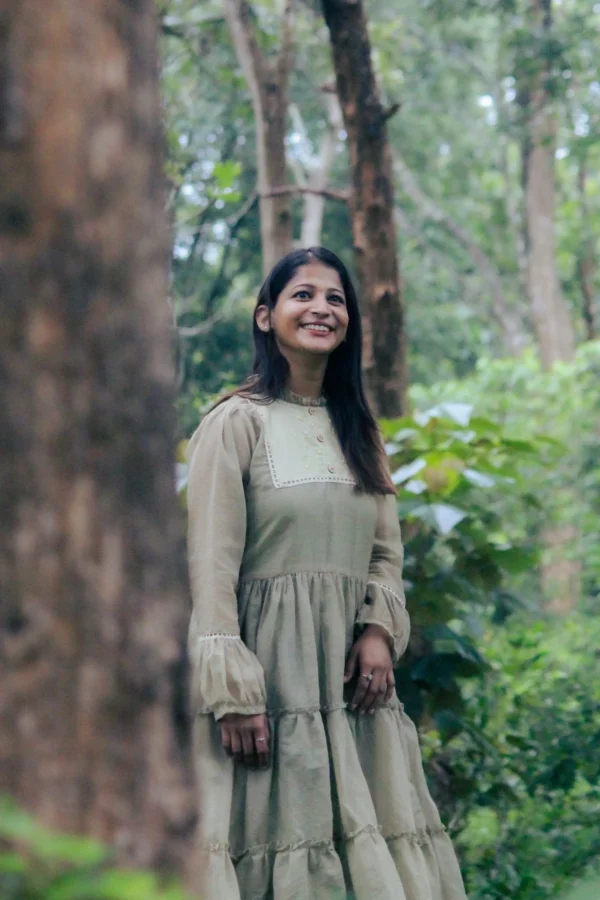 sage greem midi dress for women