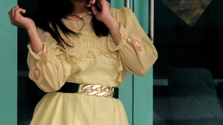 yellow midi dress