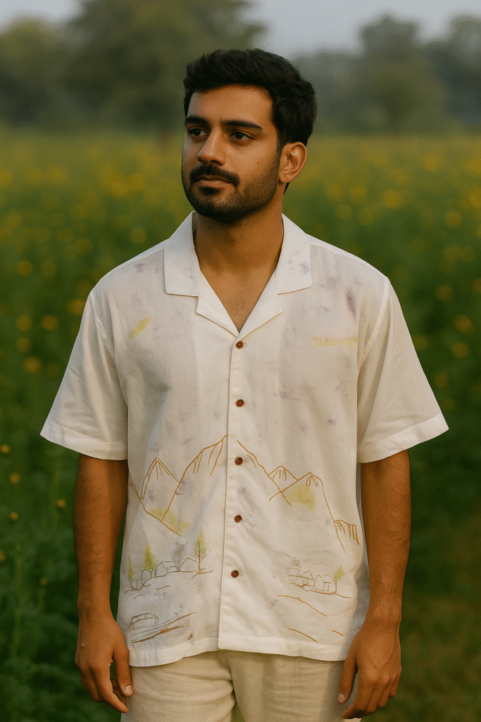 eco printed shirt