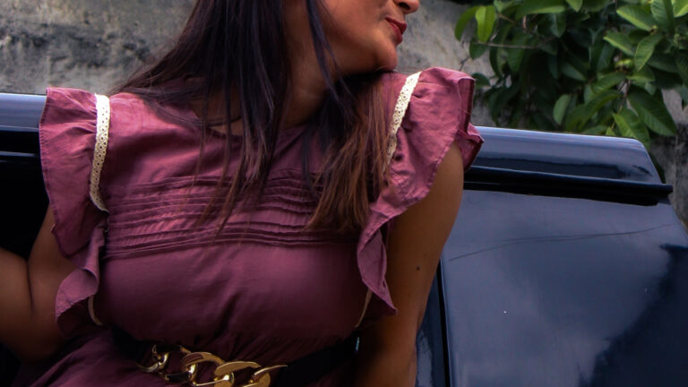 mul cotton A line midi dress sustainable fashion