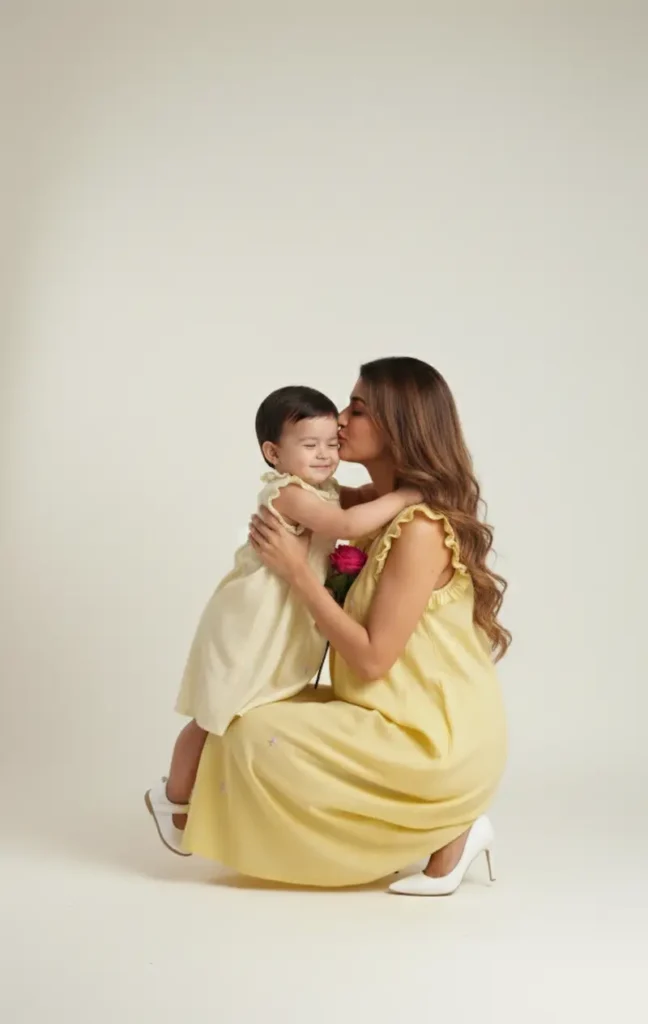 mom baby dress organic cotton