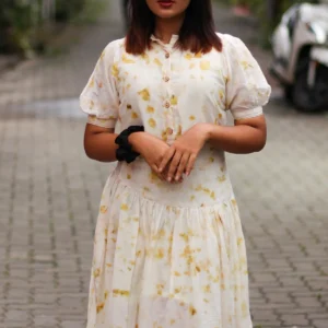 onion peel eco printed coord set