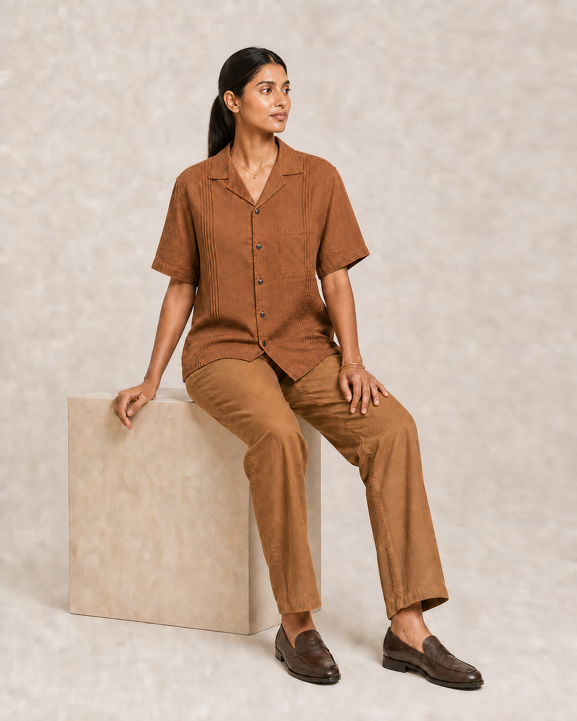 Mocha Brew Linen Co-ords- Unisex